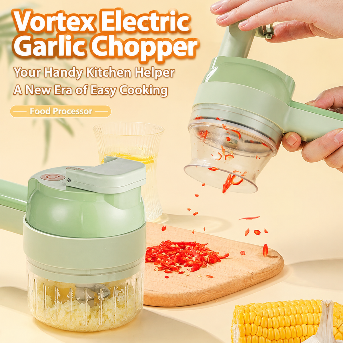 Electric Multi-Functional Vegetable Cutter & Food Processor
