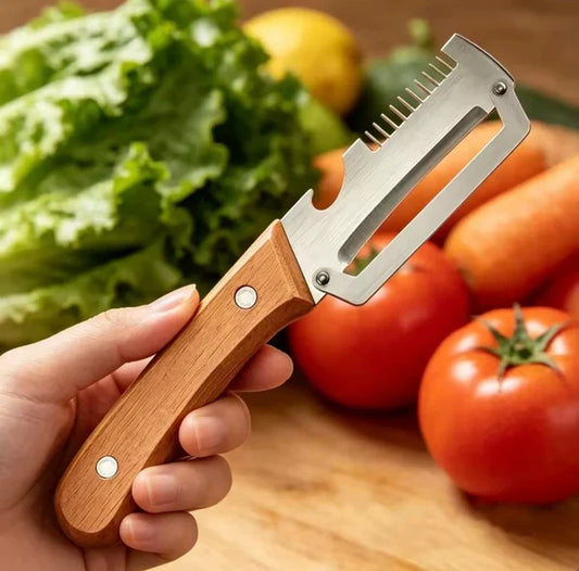 2-in-1 Serrated Peeling Knife Premium Vegetable Peeler