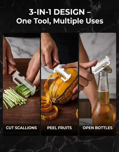 2-in-1 Serrated Peeling Knife Premium Vegetable Peeler