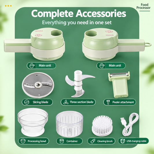 Electric Multi-Functional Vegetable Cutter & Food Processor